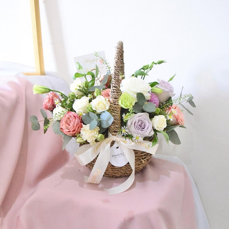 Sweet Bloom Flower Basket (Kuching Delivery Only)