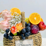 Mini Fruits & Flowers Basket (Klang Valley Delivery)