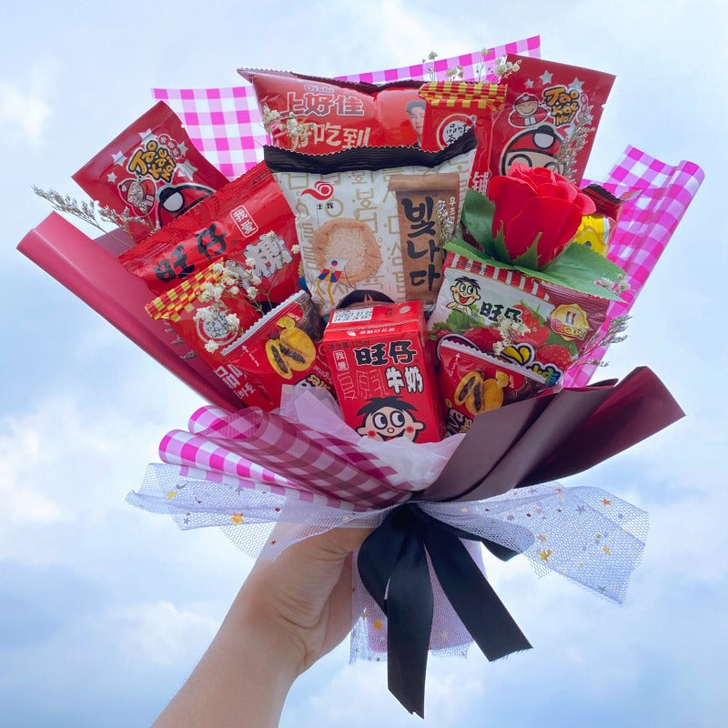 Aionnest Fairy Snack Bouquet | Red (Klang Valley Delivery)