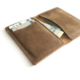Personalised Leather L-Fold Card Wallet