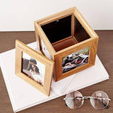 Personalized Wooden Photo Cube Box (Free Photo Printing) (4-6 working days)