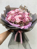 Romance 50 Soap Flower Bouquet (Artificial Flower) | (Penang Delivery only)