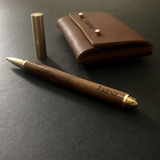 [Corporate Gift] Corporate Set B- Leather Business Card Holder & Wooden Pen