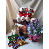 Love is For Sharing Couple Teddy Bear Gift Pack (Klang Valley Delivery)