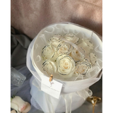 Chanele White Rose Bouquet (Penang Delivery Only)