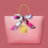 4 Pack Special | Pink Paper Bag With Twilly Scarf (Vegan) | (Nationwide Delivery)