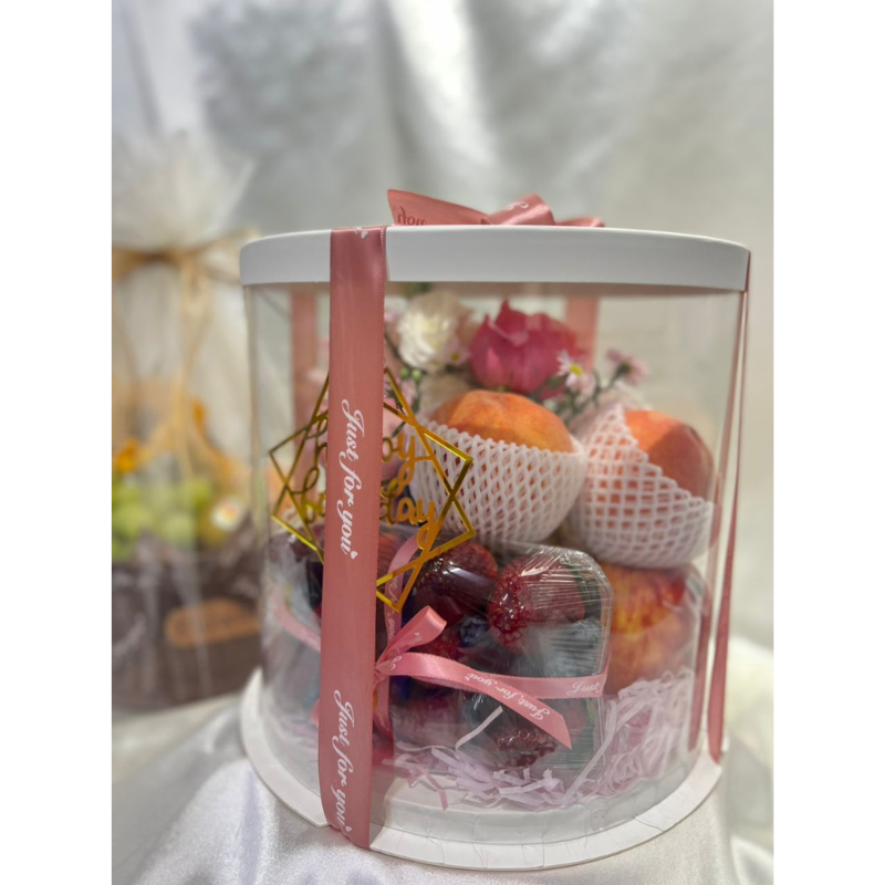 Transparent Round Gift Box (Penang Delivery Only) | Giftr - Malaysia's ...