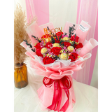 Red Roses With Chocolate Bouquet (Penang Delivery Only)