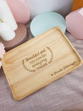 Personalized Wooden Serving Tray (Nationwide Delivery)
