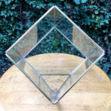 Cube Design Large Copper Frame Terrarium - Gold