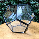 Geode Design Medium Copper Frame Terrarium - Black