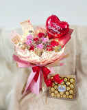 9 Soap Roses Bouquet With Ferrero Rocher Box (Ipoh Delivery Only)