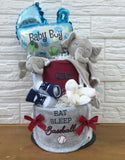 Baby Boy 2 Tier Diaper Cake Set A (Penang Delivery Only)