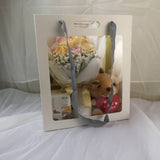 Roses Bouquet with Bear and Chocolate