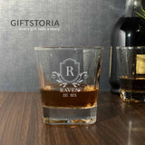 Personalized Royalty Crystal Whiskey Glass (10 oz) (6-8 working days)