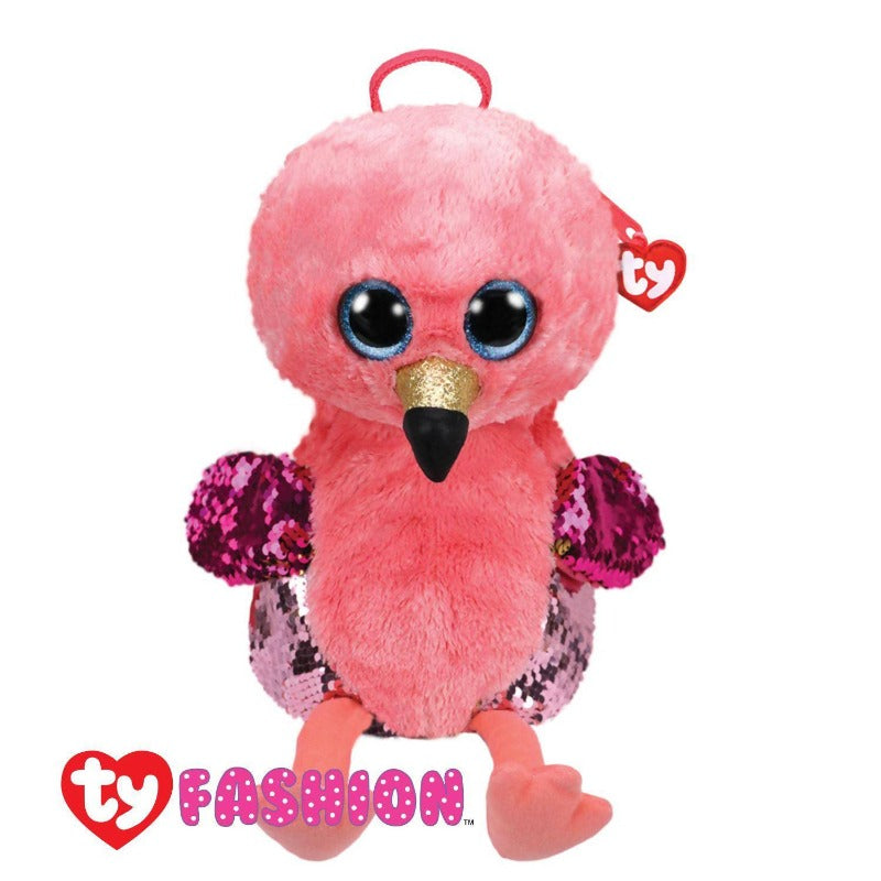 Ty Fashion - Gilda The Pink Flamingo Sequins Backpack (Nationwide Delivery)