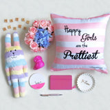 Happy Girls Cushion by ATD (Pre-order 2 to 4 weeks)