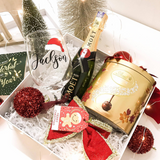 Hoho Moet Champagne With Personalised Wine Glass Gift Set (Nationwide Delivery)