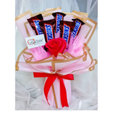 B108 - Snickers Soap Rose Bouquet (Klang Valley Delivery Only)