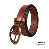 Women's Casual Leather Belt With Oval Shape Solid Buckle (Nationwide Delivery)
