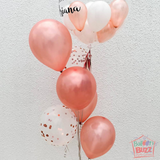 Rose Gold Bubble Personalized Bouquet (Klang Valley Delivery Only)