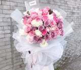 Giant Big Elizabeth LX Pink Rose Bouquet