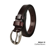 Women's Skinny Casual Belt With Solid Dotted Oval Shape Buckle (Nationwide Delivery)