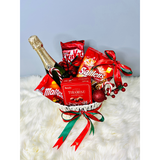 Xmas Set T: Sparkling Juice With Christmas Snacks Basket  - Klang Valley Delivery