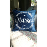 Nurse Appreciation Velvet Cushion (Nationwide Delivery)