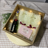 Personalised Champagne Glass Set With Champagne (Nationwide Delivery)