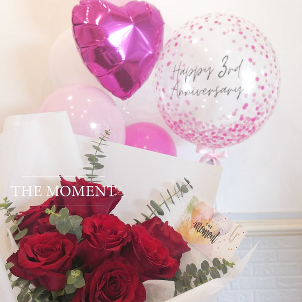 Signature Bubble and Flower Bouquet 1 (Kuching Delivery Only) Giftr