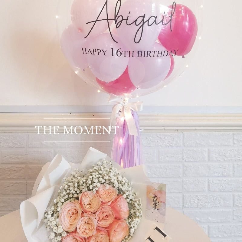 Signature Bubble and Flower Bouquet 2 (Kuching Delivery Only) Giftr