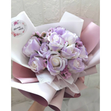 Valentine's Day 2024 Lilac Soap Flower Bouquet (Artificial Flower) | Klang Valley Delivery