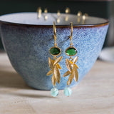 Emerald Series Handmade Gold Earring #2 - CNY Hampers & Gifts 2025