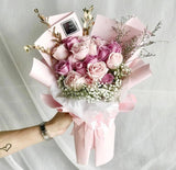 Pretty In Pink Roses Bouquet (Ipoh Delivery Only)