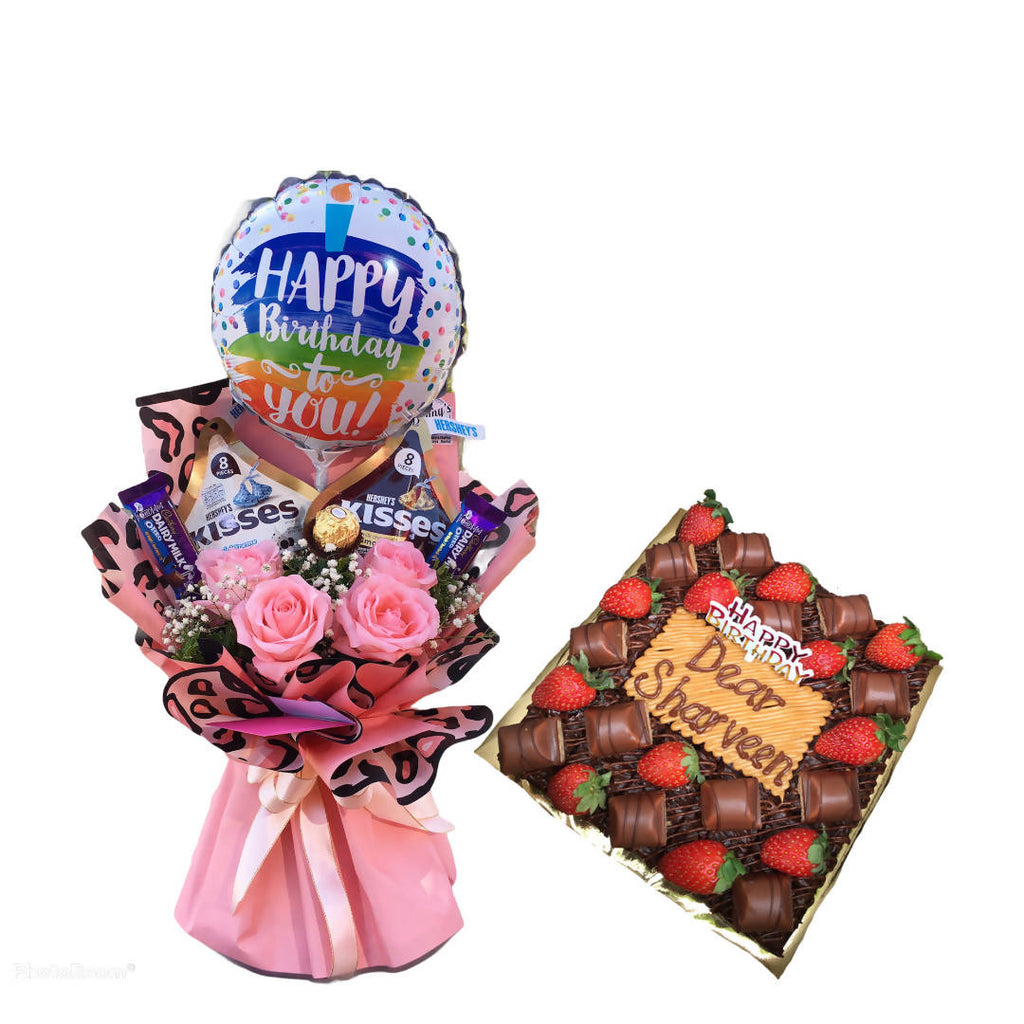 Chocolate Bouquet With Brownies 2(Penang Delivery Only)
