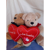 Love is For Sharing Couple Teddy Bear Gift Pack (Klang Valley Delivery)