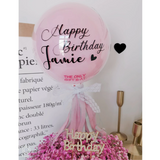 Only U - fairy pink Personalised Crystal Balloon