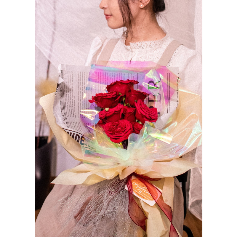 Princess Theme Meme Cake & Flower Bundle (Klang Valley Delivery