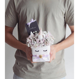 Bibi the Unicorn Kraft Bag (Baby’s Breath) (Johor Bahru Delivery Only)