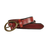 Women's Casual Leather Belt With Oval Shape Solid Buckle (Nationwide Delivery)