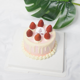 6 Inch Minimalist Strawberry Cake (Klang Valley Delivery)