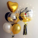 Bubble Balloon (24") with LED lights & Balloon Bunch Set