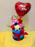 Soap Roses Flower Box with Balloon