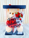 Mini Soap Rose Teddy Bear With Love Chocolate
