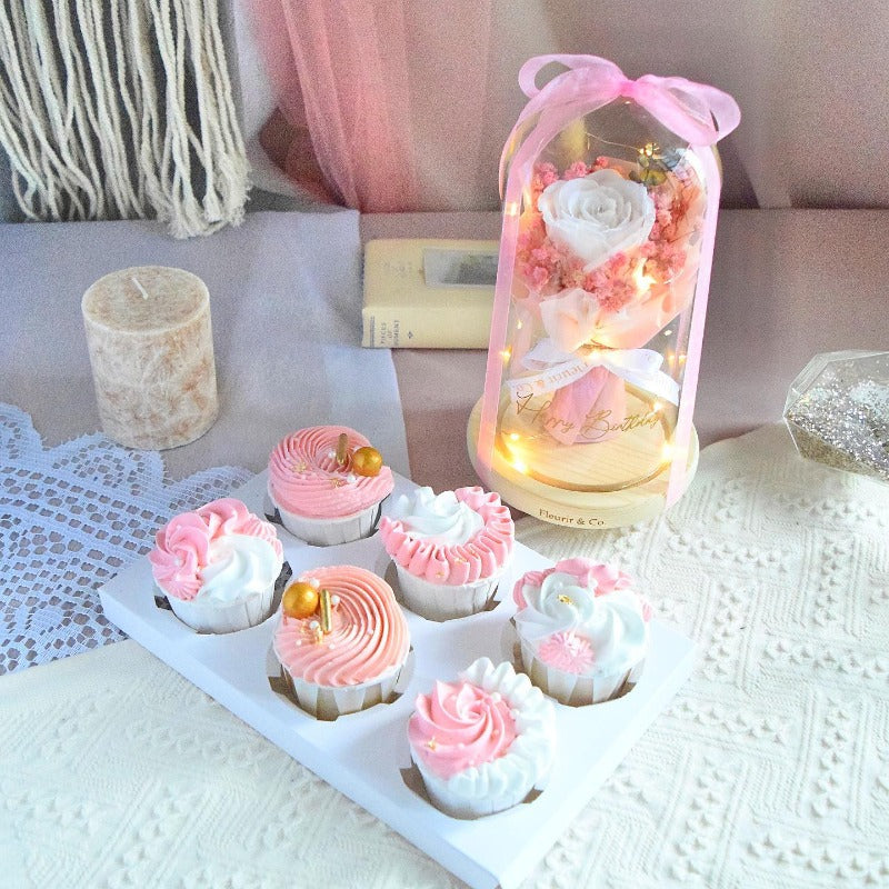 Preserved Dome ‘n Cupcakes Set (Kuching Delivery Only)