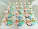 Pastel Rainbow Unicorn Cupcakes
