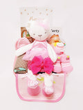 Kiki Bunny Baby Girl Gift Basket
