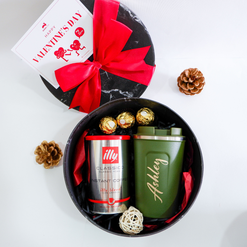 Personalised Coffee Mug & Illy Coffee Gift Set (Nationwide Delivery