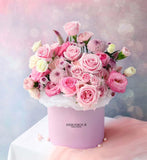 D Pink Roses Alice Wonderland Love Box